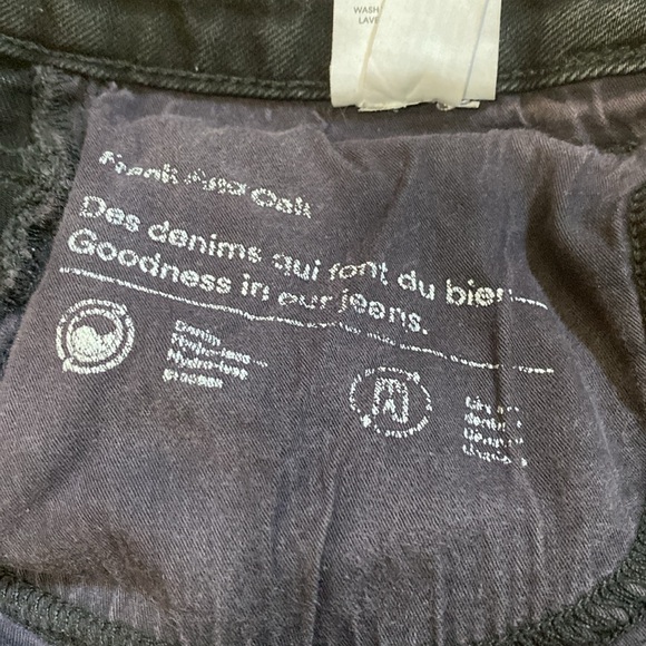 Frank & Oak distressed Faded Black Denim Jeans - Picture 10 of 16